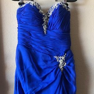 Beautiful blue embellished gown